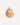 A scallop shell-shaped pendant in orange and white