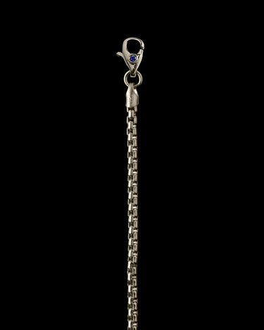 White gold chain with a clasp